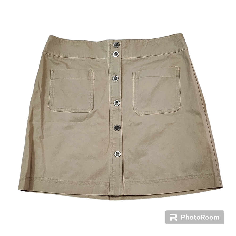 Womens Directives Khaki Skirt Size 12 Above The Knee
